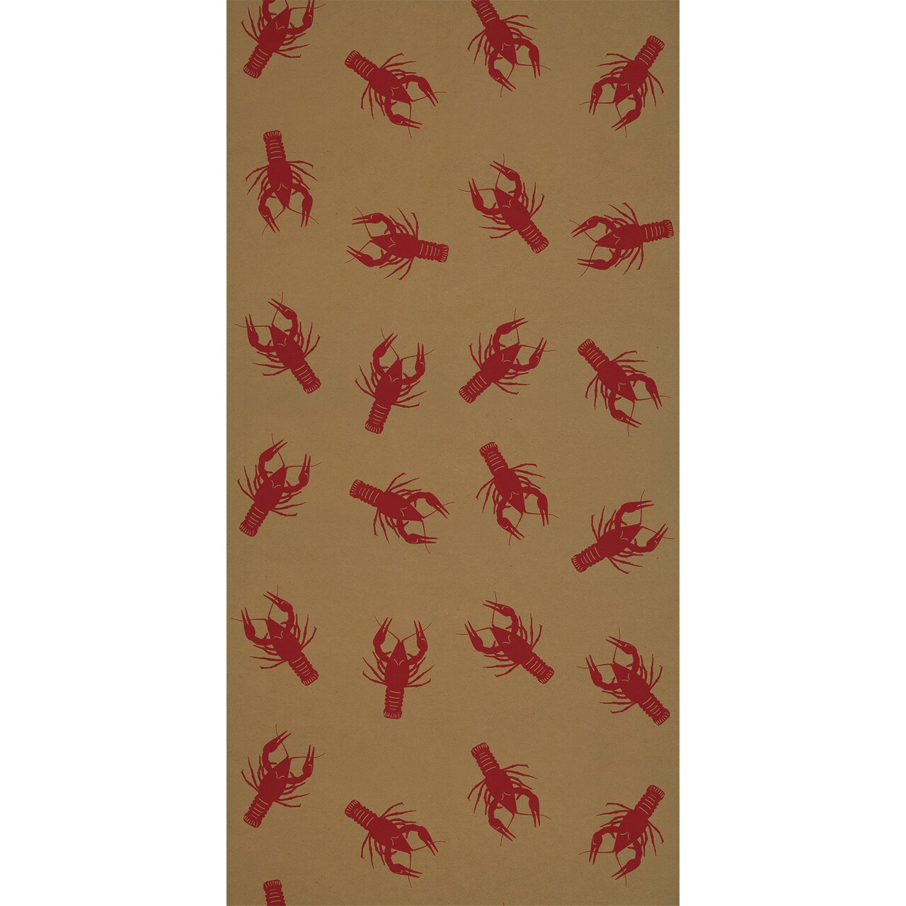 Beistle 24in. x 50Feet Crawfish Kraft Paper Table Roll - 6 Pack